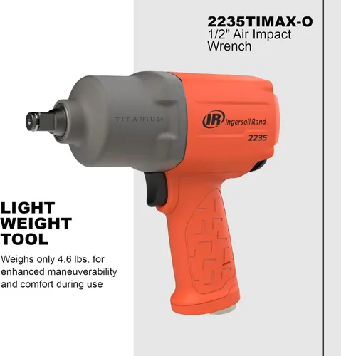 Miniatura 4 de Ingersoll Rand 2235TIMAX-O - Llave de impacto neumático de 1/2 pulgada, par de torsión de 1350 pies-libra, carcasa de martillo de titanio, retenedor