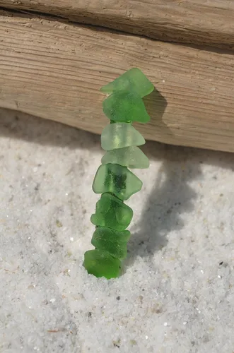 Miniatura 6 de Delicadas sombras de cristal de mar verde y aguamarina francés, pinza para el pelo, 2.362 in