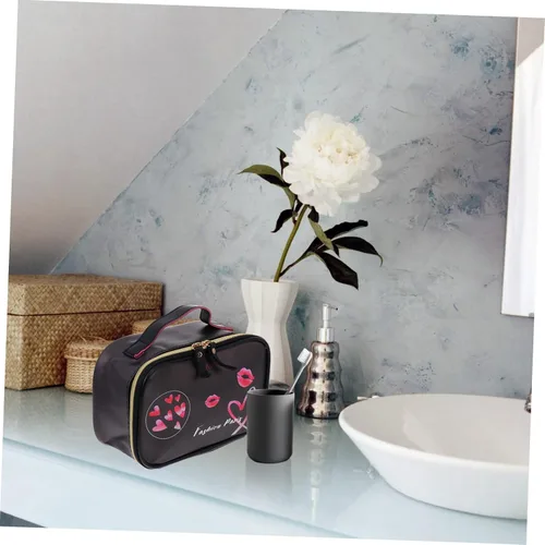 Miniatura 4 de MERRYHAPY 1 bolsa de aseo de maquillaje, organizador de almacenamiento de joyas, organizador de maquillaje, bolsa con cierre de cremallera
