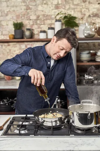 Miniatura 4 de Jamie Oliver by Tefal Cooks - Sartén clásica de acero inoxidable (7.9 in)