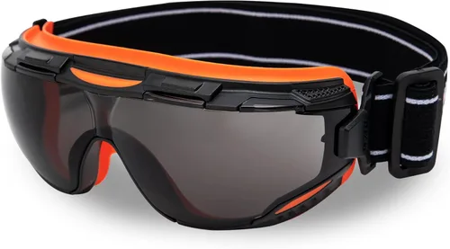 Miniatura 13 de DEX FIT Gafas de seguridad protectoras SG220; protección ocular Z87, antiniebla y antiarañazos, para trabajo, ajustables, unisex