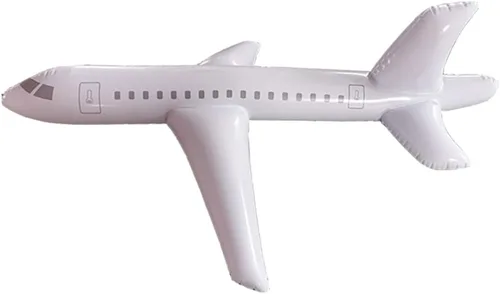 HAO Flotador inflable grande blanco para avión, globo inflable para exteriores, recuerdos de fiesta, natación, (40 pulgadas)