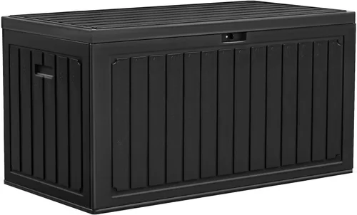 Miniatura 46 de YITAHOME Caja grande de resina de 100 galones, cajas de almacenamiento al aire libre para muebles de patio, cojines de exterior, herramientas