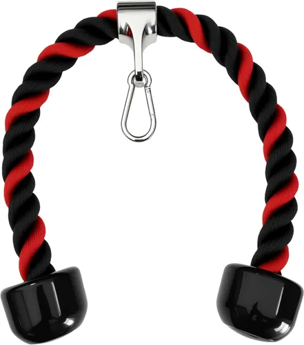 Miniatura 3 de Accesorios de cable de cuerda de tríceps pesados, accesorios de máquina de cable para gimnasio en casa, cuerda de tríceps de nailon para accesorios