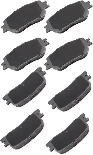 Miniatura 12 de CCIyu Juego de pastillas de freno de cerámica delanteras y traseras D882/D883 para Buick Rainier (2004-2005), Chevrolet SSR (2003-2005), Chevrolet