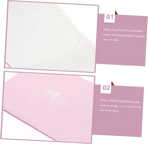 Miniatura 4 de NUOBESTY Planificador Bloc de notas para programar material de papel antiadherente pequeño portátil ideal para oficina Rosado