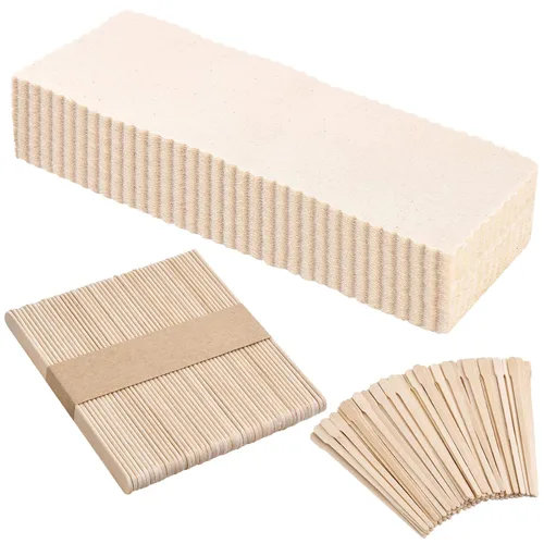 Maitys Kit de depilación: 250 piezas de tiras y palos de muselina para depilación corporal y facial para mujeres y hombres