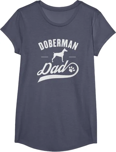 Miniatura 19 de Doberman Dad - Camiseta para amante del dueño del perro, Negro, S