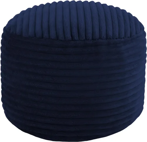 Miniatura 36 de MeMoreCool Puf Otomano Redondo Relleno Reposapiés, Puf de Piso Reposapiés con Relleno de Trozos de Espuma Suave, Otomano Redondo Pequeño Reposapiés