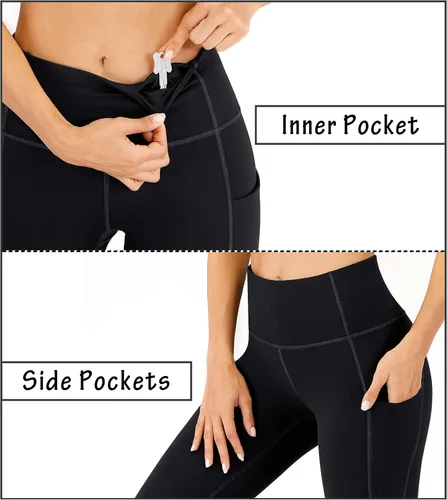 Miniatura 4 de Heathyoga Pantalones de yoga con bolsillos para mujer, leggings de cintura alta con bolsillos para mujer, leggings de entrenamiento para mujer