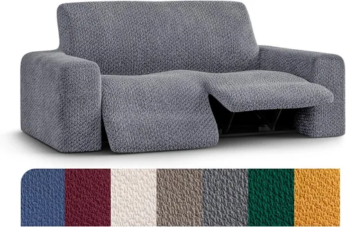 Miniatura 16 de PAULATO BY GA.I.CO. Funda reclinable – Funda de ajuste suave – Protector elástico de muebles reclinables de 1 pieza – Tela de terciopelo lavable a