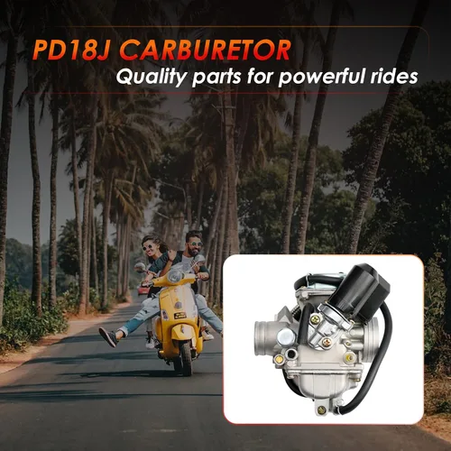 Miniatura 7 de Carburador PD24J, Compatible con motores de 4 tiempos GY6 125cc 150cc 152QMJ 157QMI ATV Quad Bike de 4 ruedas Dune Buggy Go Kart Ciclomotor Scooter