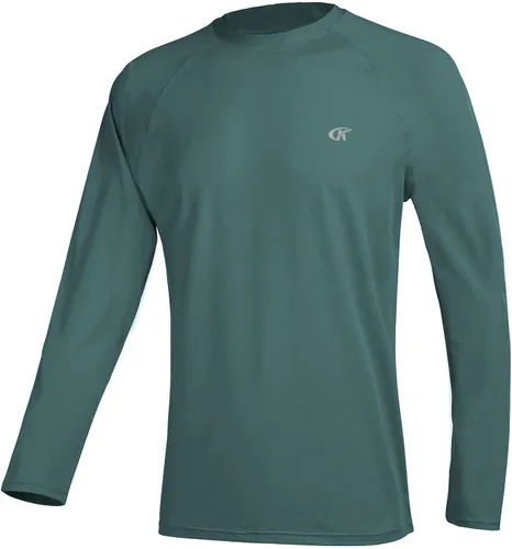 Miniatura 25 de Camisetas de natación de manga larga para hombres Rashguard UPF 50+ Camisa de protección solar UV Atlética Entrenamiento Correr Senderismo Camiseta