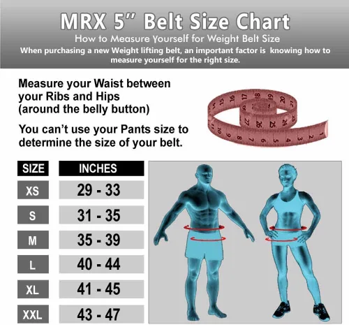 Miniatura 2 de MRX - Cinturón de levantamiento de pesas con soporte de espalda doble, entrenamiento de gimnasio, cinturones de 5 pulgadas de ancho, 11