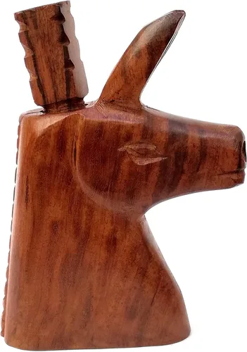 Miniatura 2 de Chiltepin - Molinillo de pimienta, trituradora de chile hecha a mano de madera de hierro (burro)
