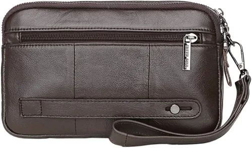 Miniatura 5 de KPYWZER Bolso de mano de cuero para hombre