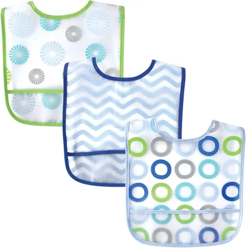 Miniatura 9 de Luvable Friends Baberos PEVA impermeables unisex para bebés Flamenco