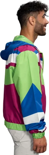 Miniatura 4 de Chaqueta cortavientos retro ligera con diseños coloridos de los años 80 y 90