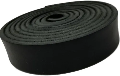TOFL Tiras de cuero gruesas de 1 pulgada de ancho x 72 pulgadas (6 pies) de largo para manualidades, 9/64 pulgadas de grosor (8-9 onzas), correas de