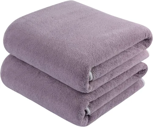 Miniatura 9 de KinHwa Toalla de baño de microfibra grande, toalla de baño absorbente, toallas de baño suaves, tamaño grande para mujeres y hombres, ideal para spa