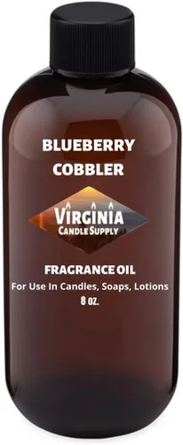 Aceite aromático Blueberry Cobbler (botella de 8 onzas) para hacer velas, hacer jabón, hacer tartas, aerosoles para habitación, lociones,