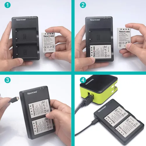Miniatura 6 de Newmowa Batería de repuesto EN-EL5 (paquete de 2) y kit de cargador USB dual para Nikon Coolpix 3700, 4200, 5200, 5900, 7900, P3, P4, P80, P90