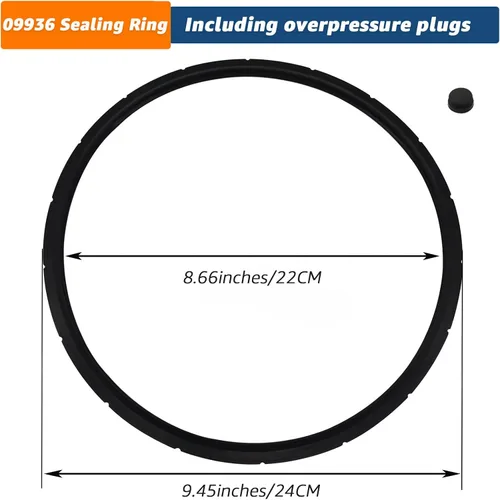 Miniatura 3 de Anillo de sellado de olla a presión 09936 09904 y enchufe de sobrepresión compatible con olla a presión Presto 2PCS