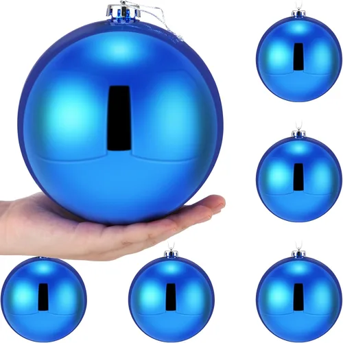 Miniatura 9 de Wettarn 6 Piezas Bolas Grandes de 6" de Navidad Bolas de Decoración de Árbol de Navidad Ornamentos Bolas Inastillables para Cumpleaños Pascua San