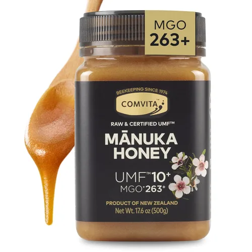 Miniatura 10 de Comvita Miel de Manuka UMF 10+ (MGO 263+) - Miel de Manuka Cruda de Nueva Zelanda, Pura y Sin Pasteurizar, Superalimento para la Salud Inmunológica