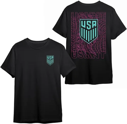 Miniatura 14 de Icon Sports Camiseta de algodón con licencia oficial de la Federación de Fútbol de Estados Unidos, unisex