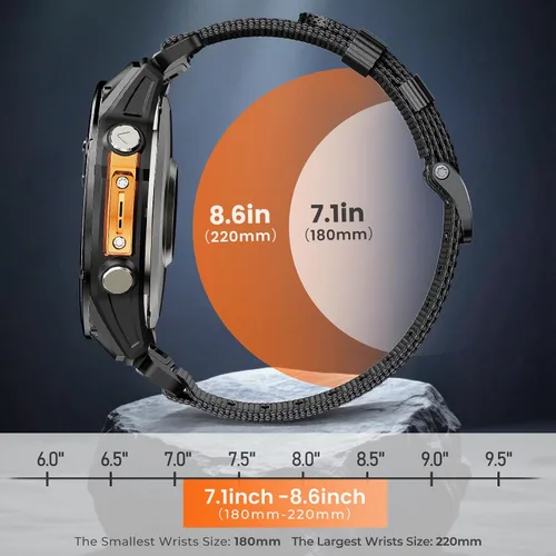 Miniatura 7 de Compatible con Garmin Fenix 6 Correa de reloj para Fenix 8 47mm/8 Pro 47mm/Fenix 7/Fenix 6 Pro/5/5 plus, 22 mm Quickfit Nylon Sport Correa de reloj