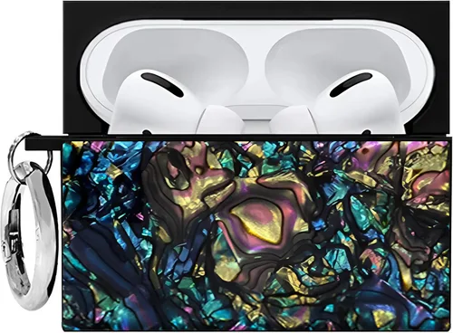 Miniatura 8 de Flaunt Funda cuadrada oficial para AirPods Pro 3 con anillo plateado, compatible con AirPods Pro de 3ª generación, carga inalámbrica, ligera y a