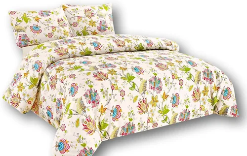 Miniatura 19 de Tache - Funda de edredón floral colorida color aguamarina, Mariposa de las Maravillas - Lujoso algodón reversible con cremallera y lazos