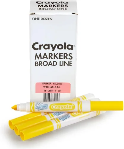 Miniatura 9 de 12 marcadores de punta gruesa lavables Crayola, Negro
