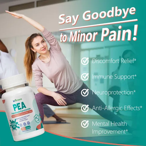 Miniatura 4 de inGreens Palmitoiletanolamida 4 en 1 de alta potencia, suplemento de guisante de 700 mg para hombres y mujeres, fabricado en Estados Unidos, 60