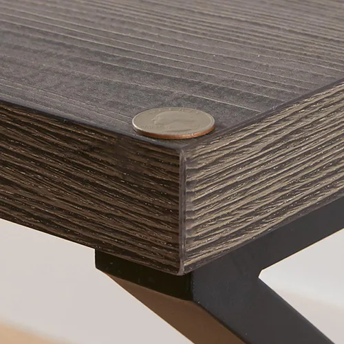 Miniatura 4 de HSH Escritorio para oficina en casa, escritorio industrial de metal y madera para computadora para PC, portátil, trabajo, escritura, estudio