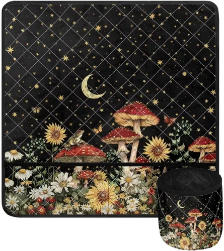 Miniatura 10 de Tapetes para máquina de coser de girasol y colibrí para mesa con bolsillos, para máquinas de coser de Acción de Gracias, alfombrillas para reducir