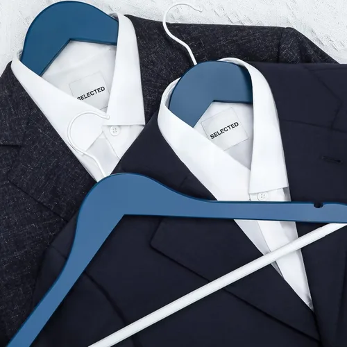 Miniatura 4 de TOPIA HANGER Perchas de madera premium con barra antideslizante para pantalones, gancho giratorio de 360° y muescas para hombros, paquete de 16