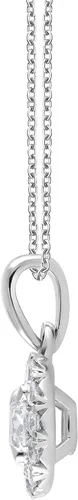Miniatura 4 de Diamante de 0.50 a 1.00 quilates, juego de puntas de oro blanco de 14 quilates, colgante de diamantes cultivados en laboratorio de corte redondo
