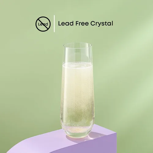 Miniatura 6 de JoyJolt Milo Copas de Champán Sin Tallo Juego de 8 Copas de Cristal. Flauta de Vino Prosecco de 9.5oz, Copas de Mimosa, Juego de Copas de Cóctel