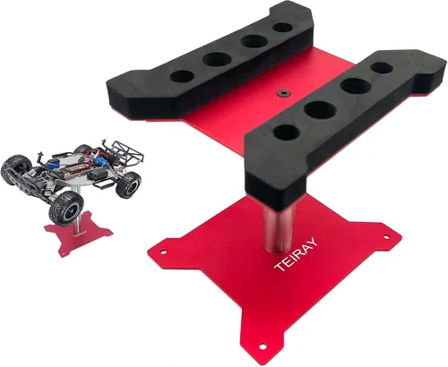 Miniatura 3 de Juego de herramientas de reparación de soporte de trabajo de reparación de automóvil a control remoto, rotación de 360 grados y 600 piezas de Rojo