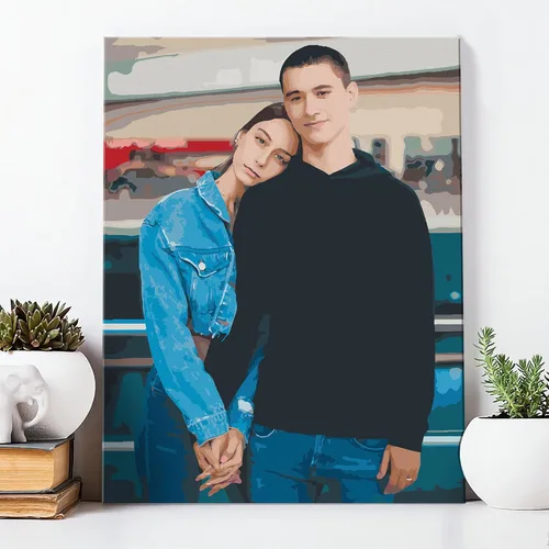 Miniatura 2 de SIYDCF Pintura Personalizada por Números, Personaliza Pintura por Números para Adultos Principiantes, Kit de Pintura Acrílica DIY para Decoración
