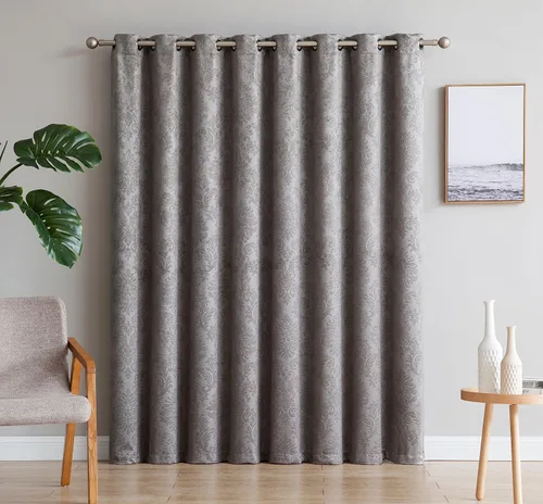 LinenZone - Cortinas Evelyn Gris claro