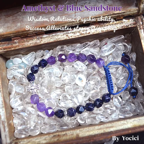 Miniatura 23 de Pulseras de la amistad, pulsera de obsidiana negra arcoíris para mujeres y hombres, 0.394 pulgadas (0.394 in), ojo de tigre, hematita y cristal