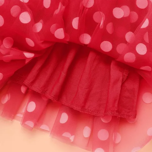 Miniatura 6 de IMEKIS Traje de cumpleaños para niñas bebés, vestido de lunares, diadema para Halloween, cosplay, sesión de fotos, 1-6T