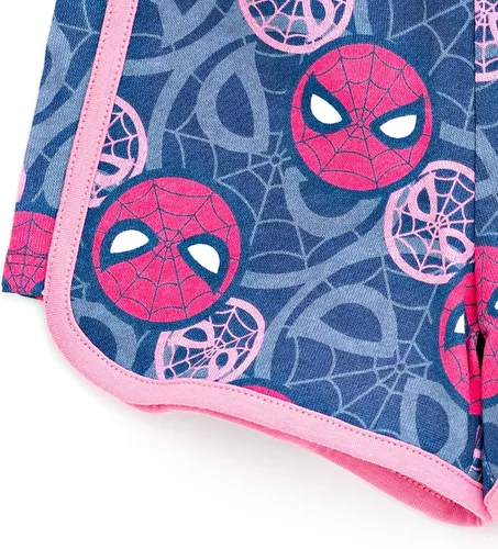 Miniatura 7 de Marvel Spider-Man Big Girls Cosplay Tank Top Dolphin Active y French Terry Shorts 14-16, Spider-man