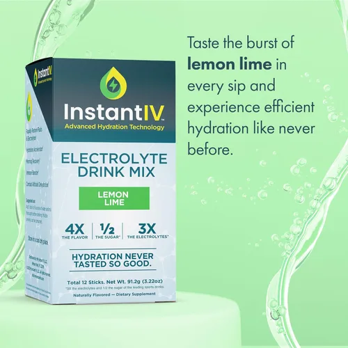 Miniatura 3 de Electrolitos en polvo – 3 veces electrolitos, 1/2 azúcar con vitamina C, B3, B6, paquetes de electrolitos en polvo para hidratación, recuperación e