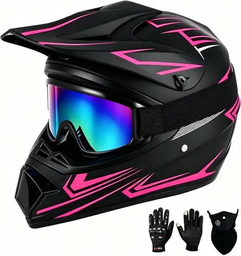 Miniatura 14 de SPARK Casco de motocross juvenil certificado por DOT, cascos de motocross para niños, cara completa, ligero y transpirable para bicicleta eléctrica