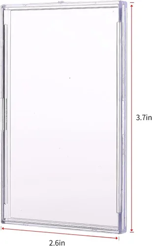 Miniatura 4 de Fundas para tarjetas coleccionables, 20 unidades, protectores de tarjetas de acrílico duro, ladrillo transparente + 5 soportes de exhibición