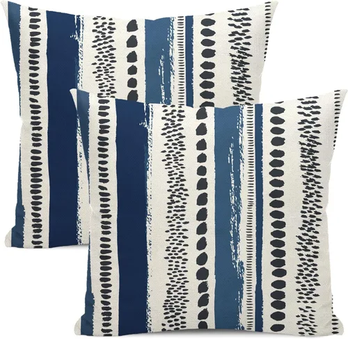 Miniatura 38 de Fundas de Almohada con Estampado de Antílope 16x16 Pulgadas Paquete de 2, Fundas de Almohada Decorativas con Estampado de Piel de Animal Marrón